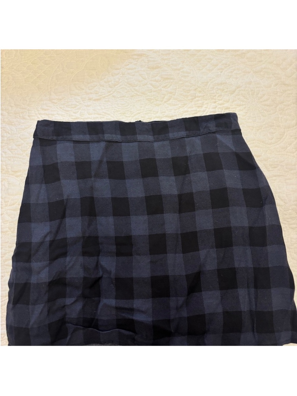 Reformation Black and Blue Pencil Skirt Knee-Length Casual